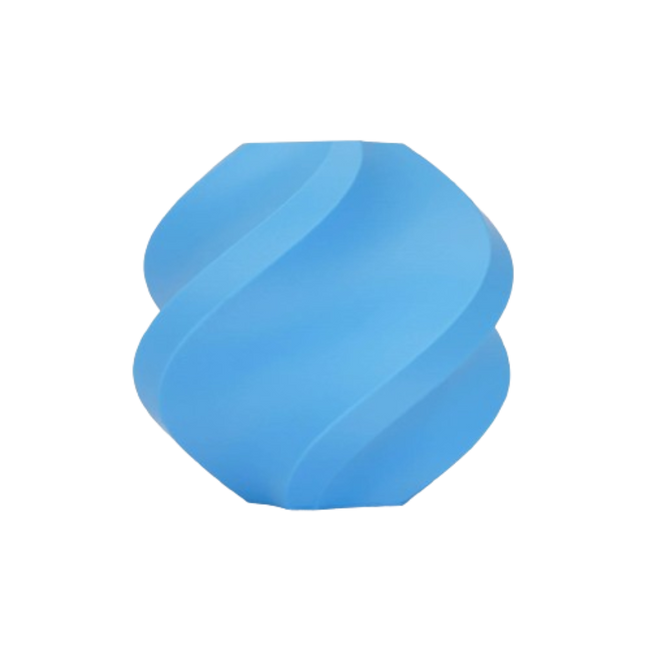 Blue ABS material finish sample